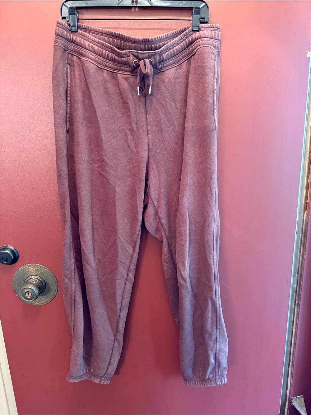 Aerie Drawstring Jogger Pants in Dusty Mauve